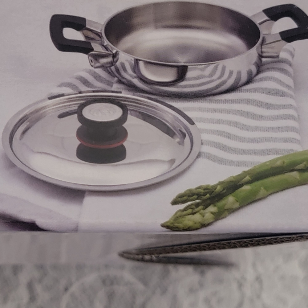Stainless Steel Cookware with Black Handles